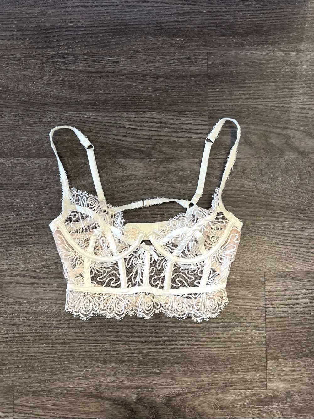 For Love and Lemons Soutache Embroidered Longline Bra
